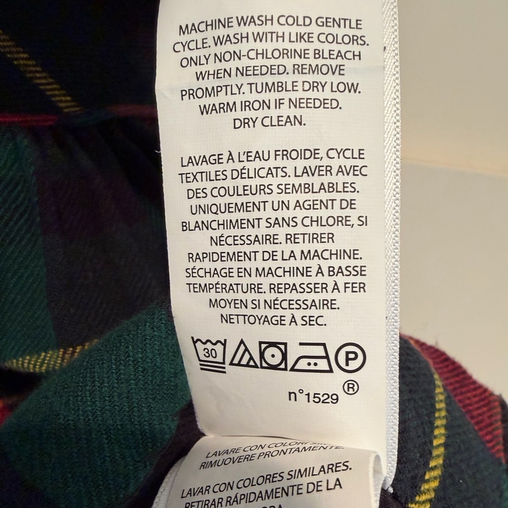 Polo Ralph Lauren Girls Plaid Tartan Holiday Dress Size 4 Red Green Cotton - Picture 7 of 9